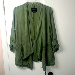 Anthropologie Sanctuary Green Utility Jacket with Roll-Tab Sleeves - Medium